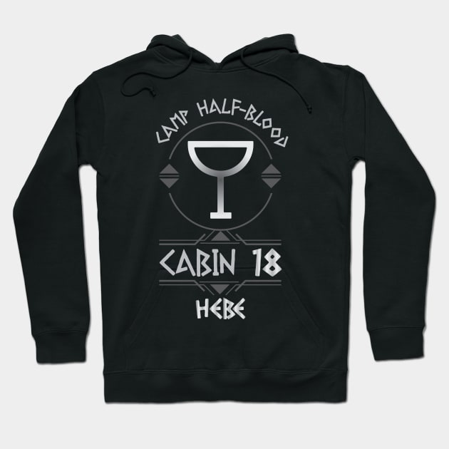 Cabin #18 in Camp Half Blood, Child of Hebe – Percy Jackson inspired design Hoodie by NxtArt